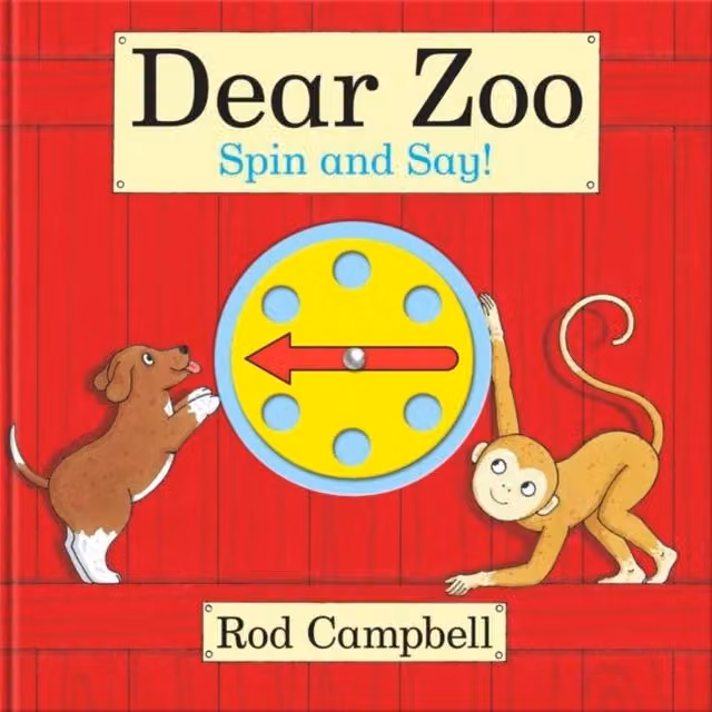 Rod Campbell Dear Zoo Spin and Say Multicolour Interactive Spinner Book