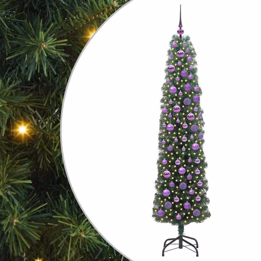 Berkfield Home Artificial Christmas Tree with 300 LEDs in Green, Height: 180 cm – 2