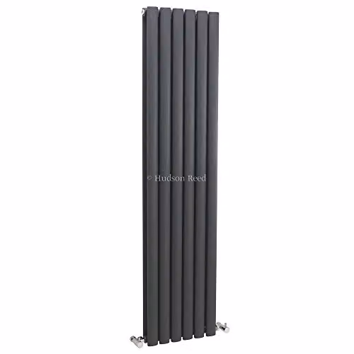 Hudson Reed HLA76 Revive Modern Vertical Designer Double Panel Bathroom Radiator, Anthracite, H 150 cm x W 35.4 cm – 2