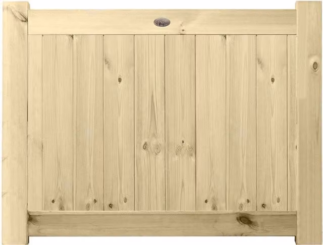 Premier Garden Supplies URBAN Interlocked Tongue Groove Pressure Treated Tanalised Garden Gate with Fully Boarded Top, Width: 90 cm