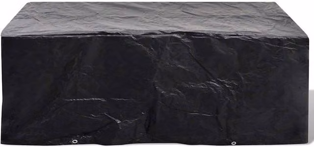 Berkfield Home Water-Repellent Black Bench Garden Furniture Cover, W/D/H: 200 x 160 x 70 cm
