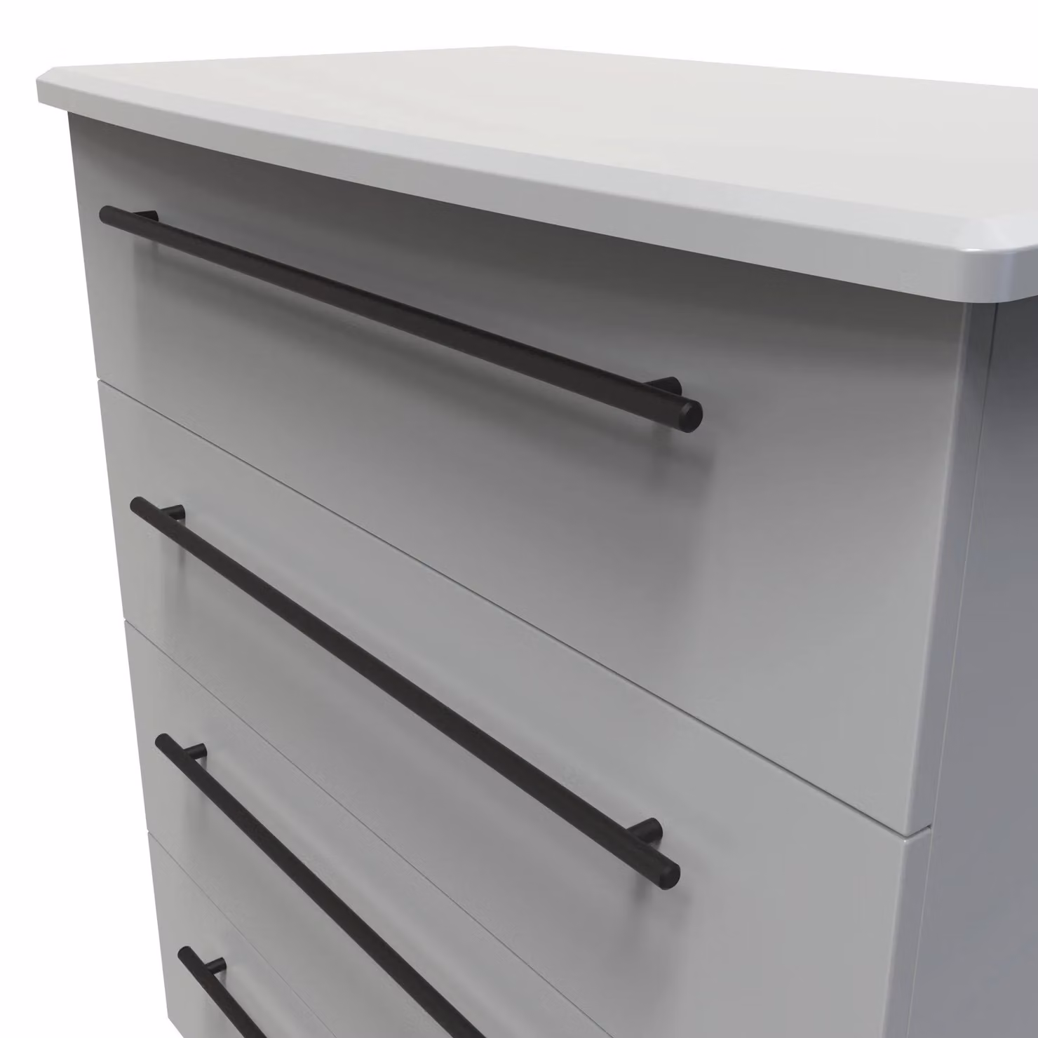 2 U Howard 4 Drawer Chest in Dark Grey Matt Finish – 3