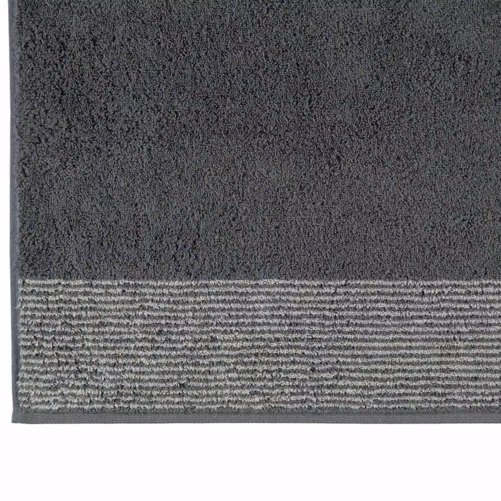 Cawö Luxury Home Two-Tone Cotton Terry Hand Towel in Grey and Silver – 4