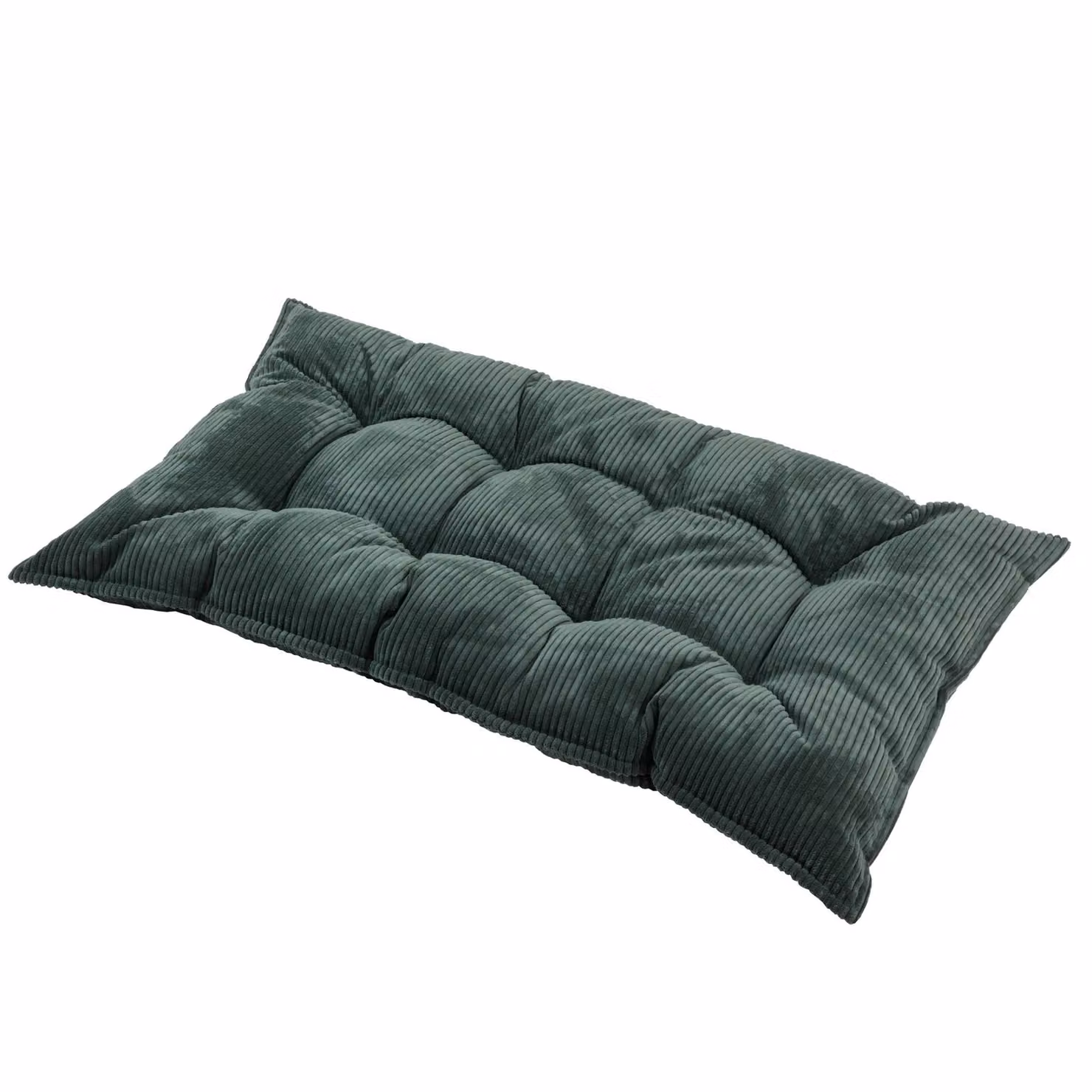 MiniCamp Corduroy Floor Cushion in Petrol Green, W: 55 cm, L: 100 cm – 3