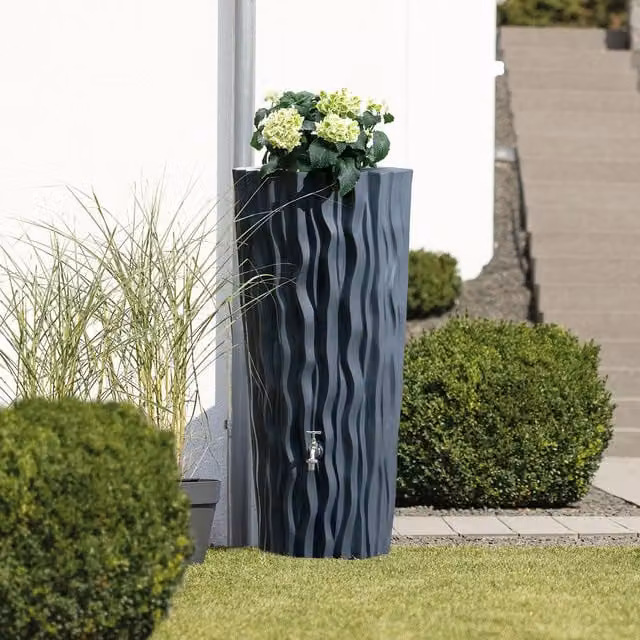 Charles Bentley Alana Flower Water Butt in Anthracite
