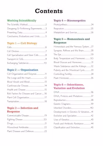 CGP AQA GCSE Biology Knowledge Organiser for 2027 and 2028 Exams – 2