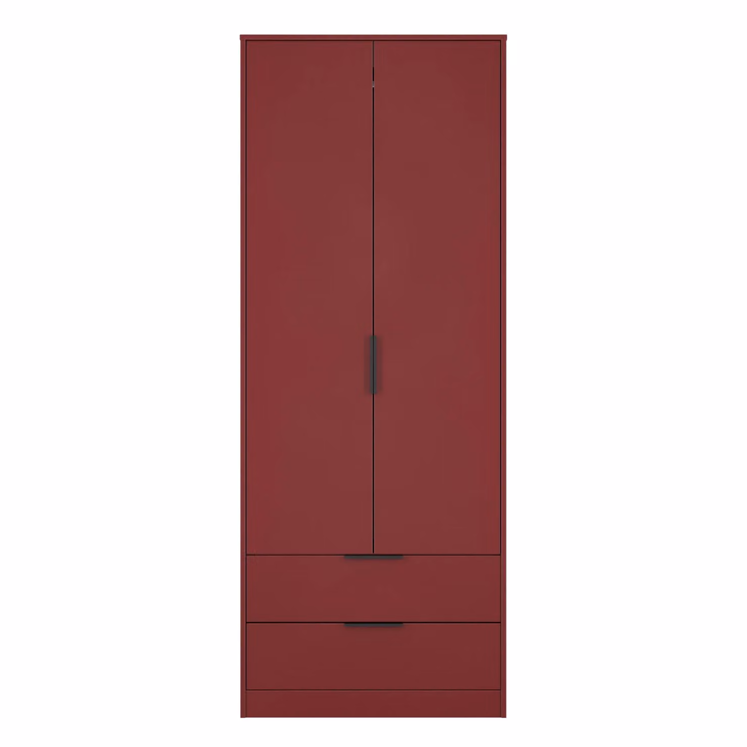 Ready Assembled 2 U Fuji 2 Door 2 Drawer Wardrobe in Dark Red – 2