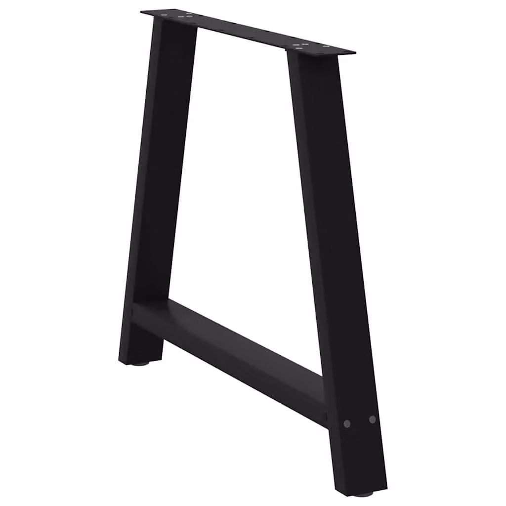 Berkfield Home A-Shaped Coffee Table Legs, 2 Pieces, Black Steel, H: 72.5 cm x W: 90 cm – 3