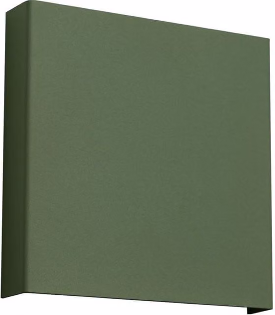 Sollux Lighting minimalist square wall lamp in green, W/D/H: 15 x 15 x 2.4 cm – 1