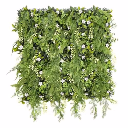 Evervine Ark Mat Realistic Artificial Plant Living Wall Panel, Green, W/H: 100 x 100 cm