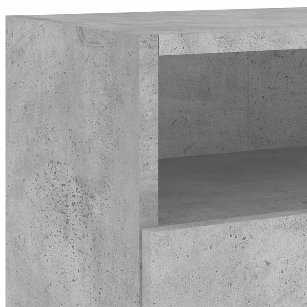 Berkfield Home Set of 2 Modern TV Wall Cabinets in Concrete Grey, W/D/H: 100 x 30 x 30 cm – 4