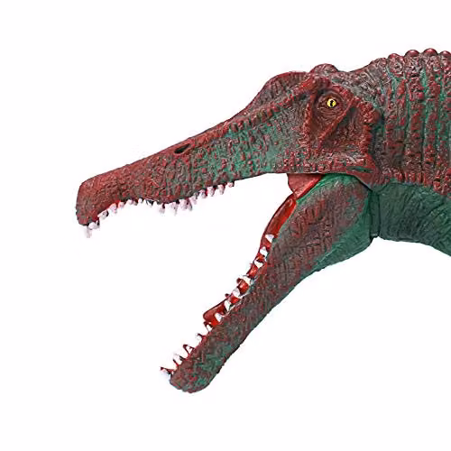 MOJO Deluxe Spinosaurus Hand-Painted Toy Figure with Moving Jaw Feature, Farmland Collection, Multicolour – 2