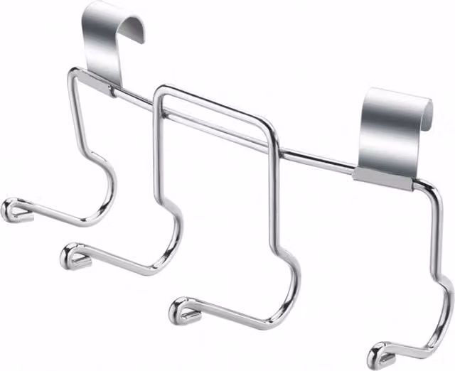 Cadac Silver Stainless Steel BBQ Tool Holder with 4 Hooks