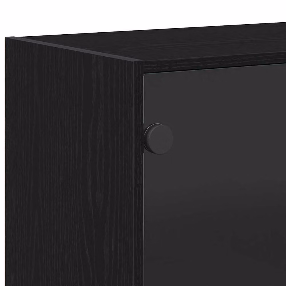 Berkfield Home Black Oak Sideboard in Engineered Wood, W/D/H: 102 x 37 x 75.5 cm – 5