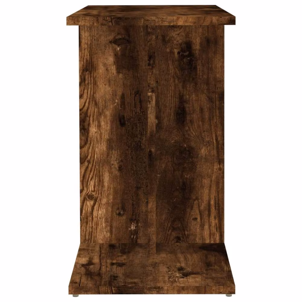 Berkfield Home Smoked Oak Side Table in Brown, W/D/H: 50 x 30 x 50 cm – 5