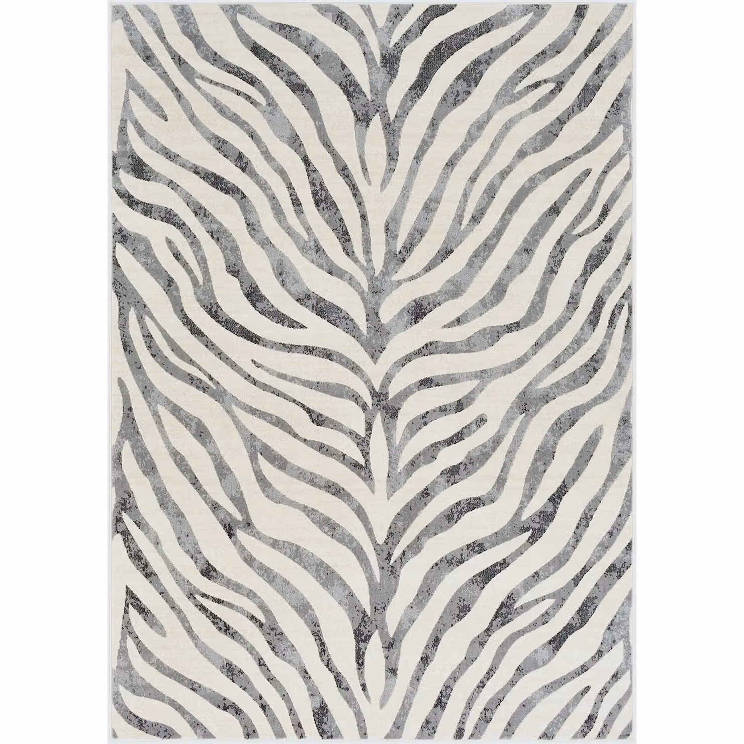 Livabliss City Boho Zebra Animal Print Rug in Grey, Beige and Yellow, W: 140 cm, D: 200 cm – 2