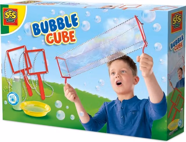 SES Bubble Cube Multicolour and White
