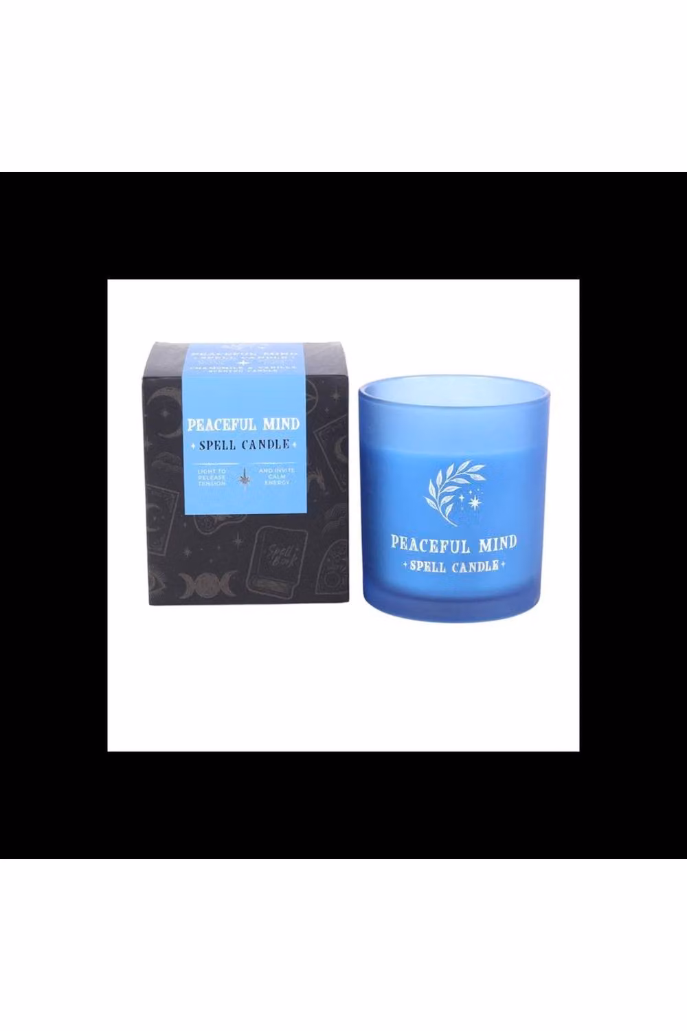 KDMD Peaceful Mind Chamomile and Vanilla Scented Pillar Candle, Blue – 2