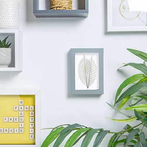 Nicola Spring 3D Shadow Box Photo Frame, Grey, W/D/H: 10 x 15 x 3.5 cm – 2