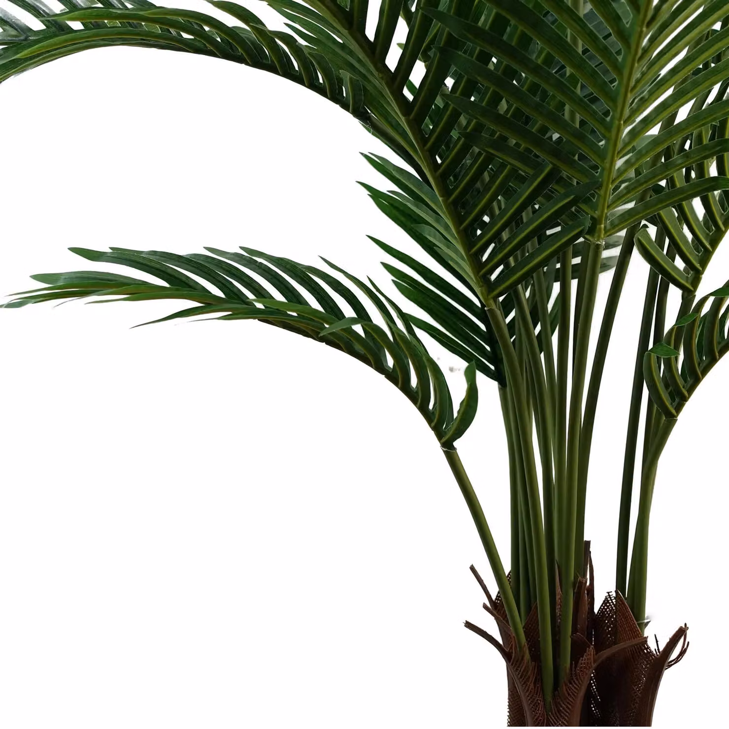 Leaf Design 110cm Artificial Areca Palm Tree in a Black Pot, Green – 4