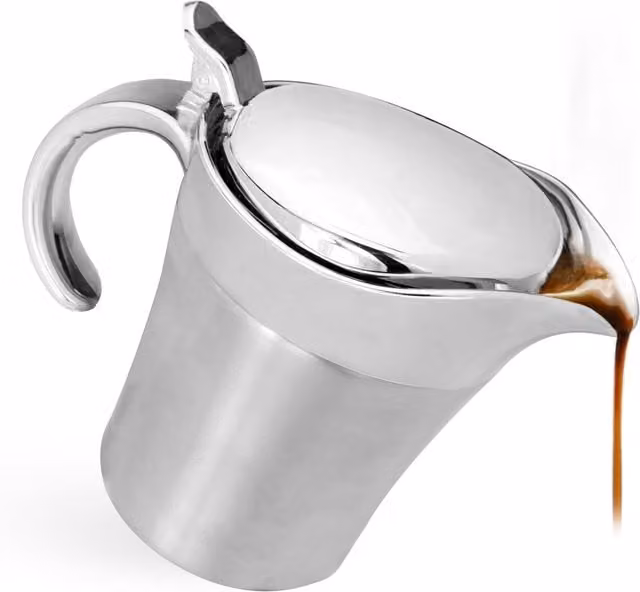 Maison & White Double Walled Stainless Steel Gravy Jug, Grey, 500ml