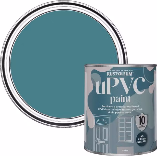 Rust-Oleum UPVC Paint in Satin Finish, Peacock Suit, 0.75 l