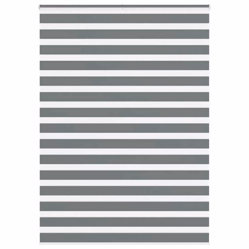 Berkfield Home Zebra Blind in Dark Grey, W: 160 cm, H: 200 cm – 2
