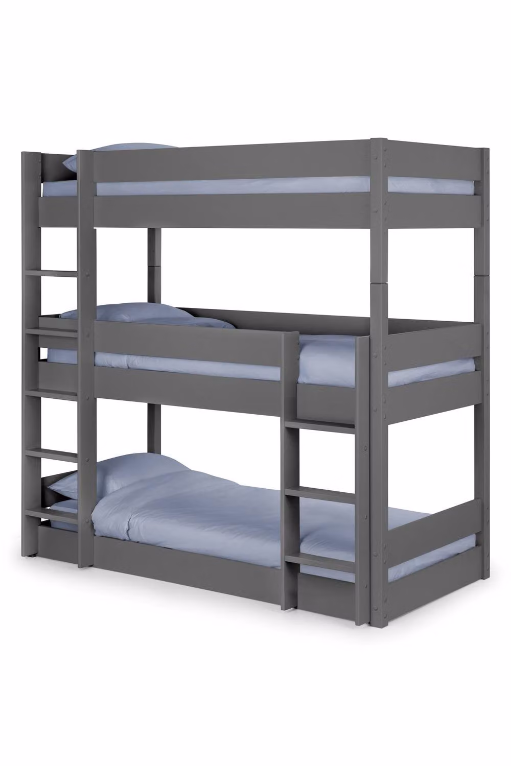 Julian Bowen Trio Two-Tier Bunk Bed in Anthracite Grey with Side Compartments – 2