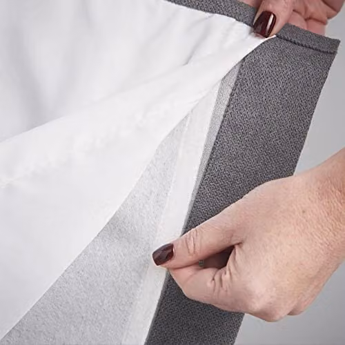 Luxury Living Silver Velvet Chenille Eyelet Door Curtain, W: 56 cm, H: 84 cm – 4