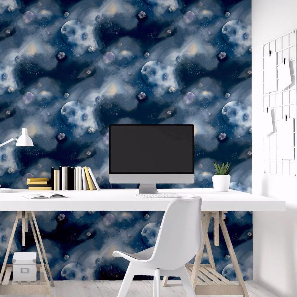 Arthouse Out of This World Abstract Blue Wallpaper – 4
