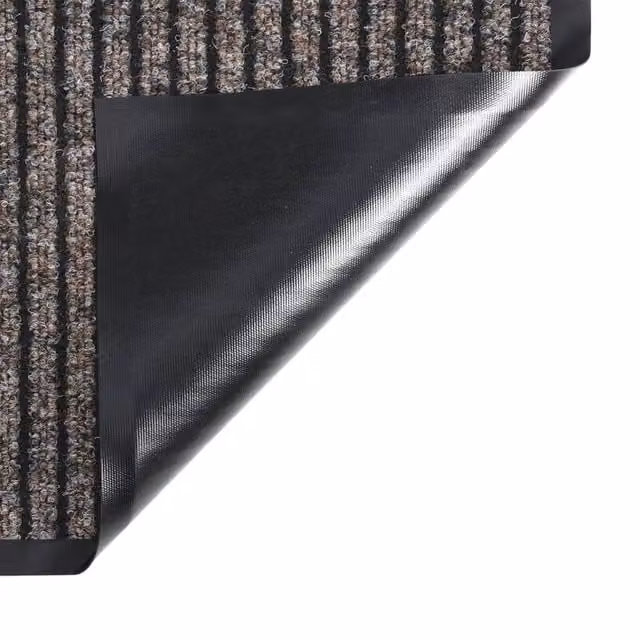 Berkfield Home Traffic Striped Doormat, Beige, W: 80 cm, D: 120 cm – 1