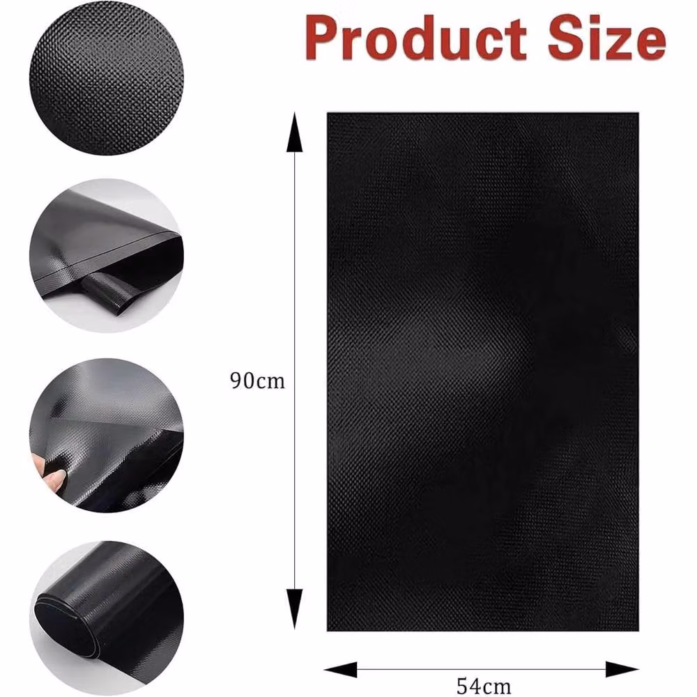NESTLUNE Large Silicone Induction Hob Cover in Black, W: 90 cm x D: 54 cm – 2