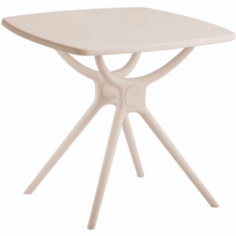 Wyld Haus Chalencon Square Outdoor Plastic Table in Beige – 2