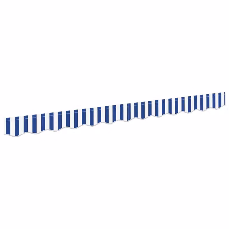 Berkfield Home Awning Valance Blue and White W: 230 cm, H: 20 cm