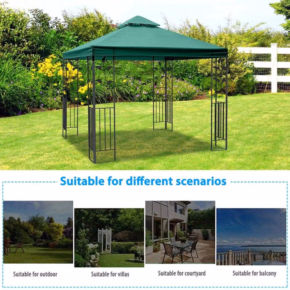 Kelvenix Green Polyester Canopy Top Replacement Roof for 3x3m Awning – 2
