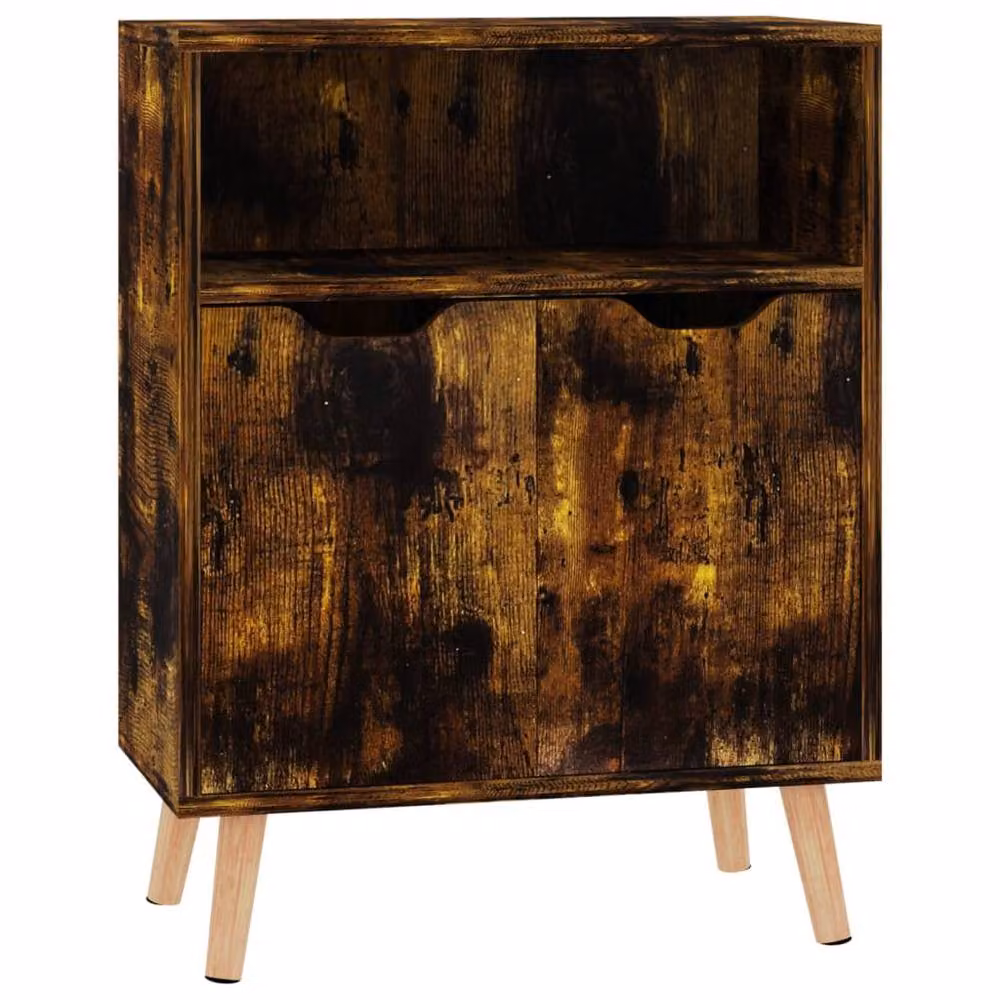 Berkfield Home Smoked Oak Sideboard in Brown, W/D/H: 60 x 30 x 72 cm – 3