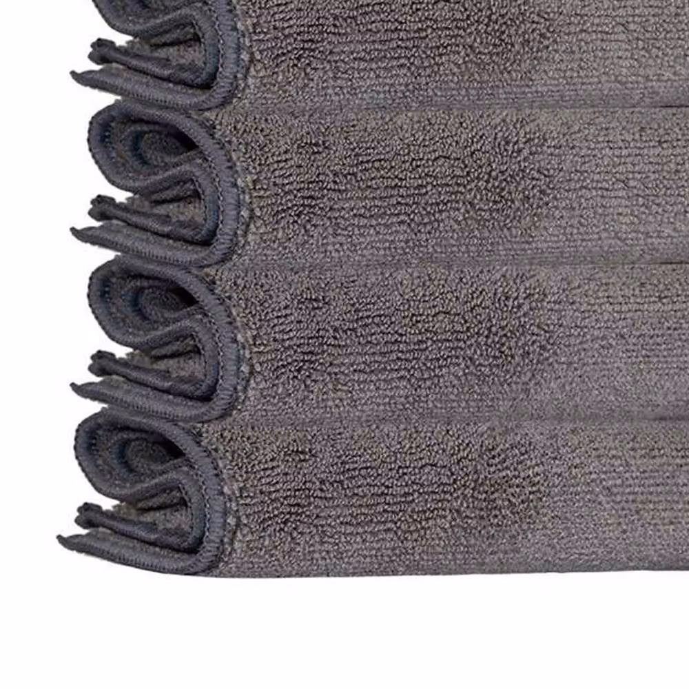 K Collection Microfibre Cleaning Cloths, Grey, Pack of 4 – 2