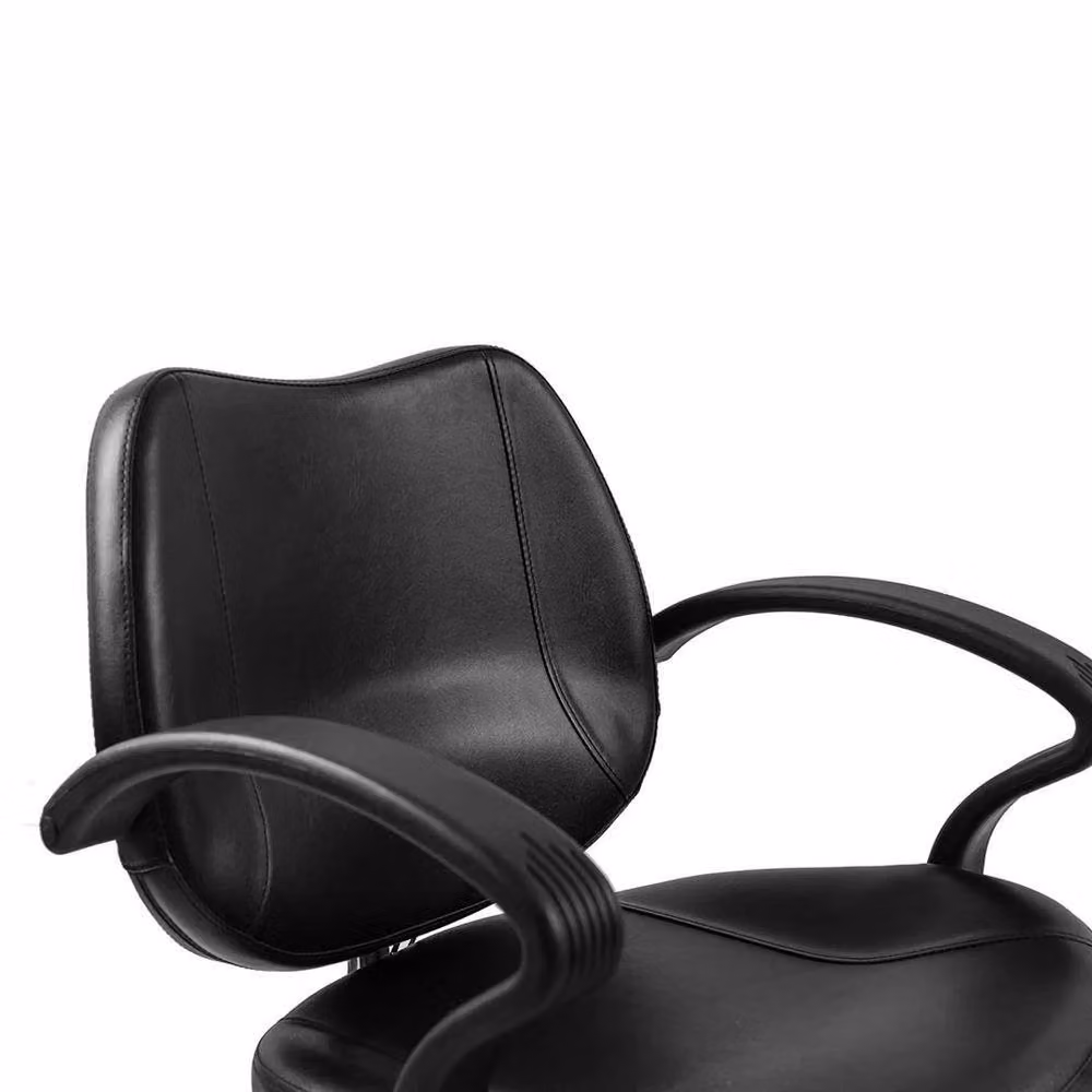 EONLION Black Adjustable Hydraulic Salon Barber Chair with Armrests – 3