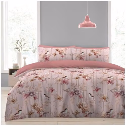 GAVENO CAVAILIA Kamala Pink Floral Duvet Cover Set with Pillowcases