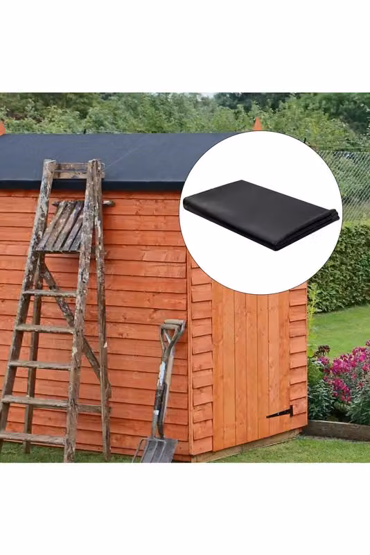 Living and Home Black EPDM Rubber Sheet, Waterproof and Shock Absorbent, W x W: 1 x 1 m – 2