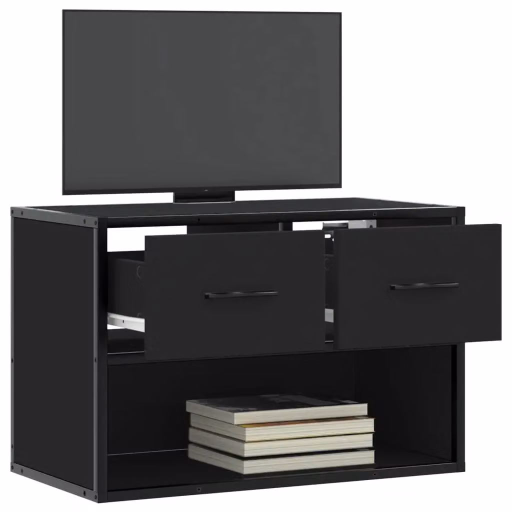 Berkfield Home Industrial TV Cabinet in Black, W/D/H: 60 x 31 x 39.5 cm – 3