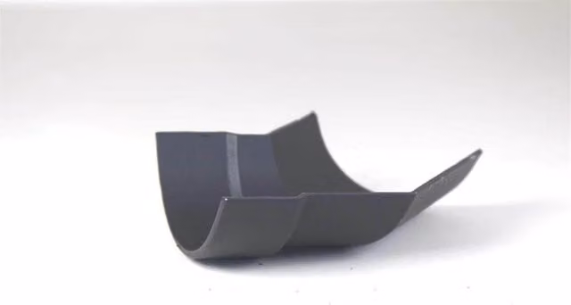 Hargreaves Premier Cast Iron Half Round Left Hand Angle Gutter, 135 Degree, 100mm, Grey