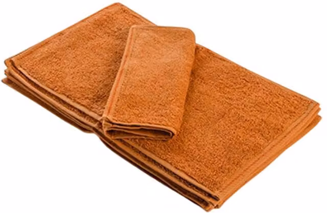 ARTG Terracotta Cotton Terrycloth Guest Towel with Border