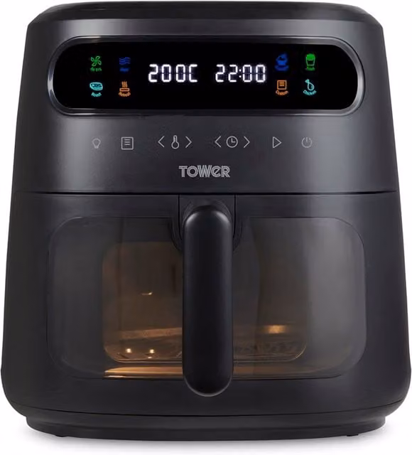 Tower Vortx Vizion 7.5L Digital Air Fryer with Colour Display, Black