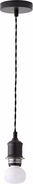 ValueLights Shaw Adjustable Rechargeable Ceiling Pendant Light Fitting in Black and Gold/Brass – 1