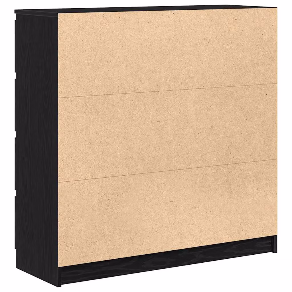 Berkfield Home Black Oak Sideboard, W/D/H: 100 x 35 x 99 cm – 3