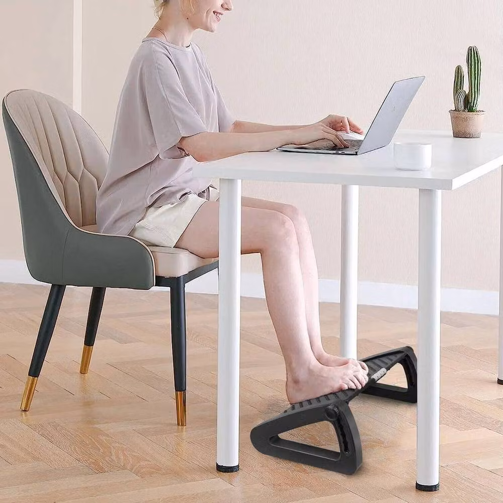 KORVIXA Adjustable Under Desk Office Foot Rest in Black – 5