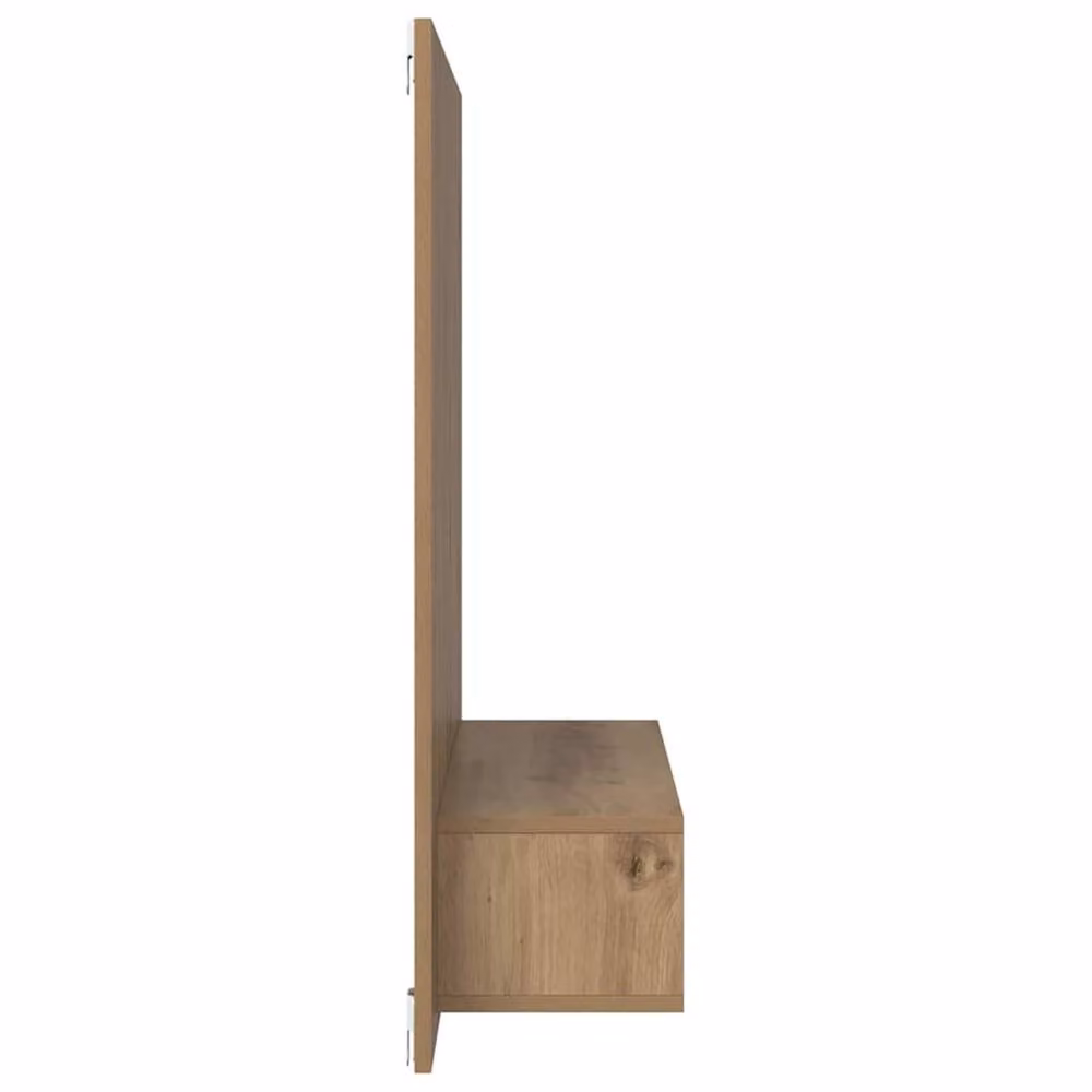 Berkfield Home Artisan Oak Wall TV Cabinet in Brown, W: 120 cm, H: 90 cm, D: 23.5 cm – 4