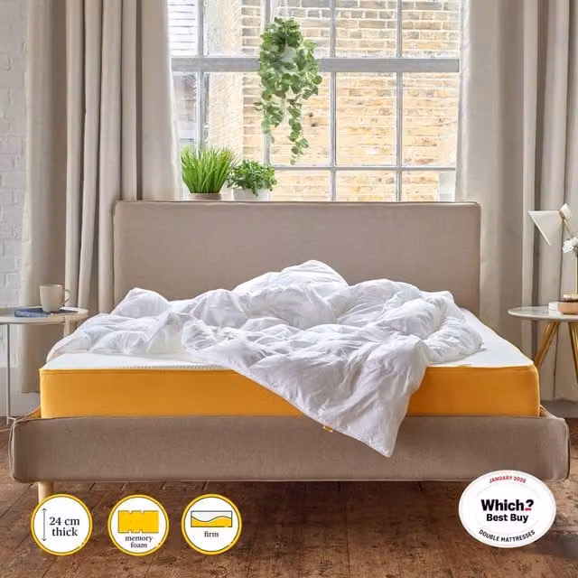 Eve The Original Comfort Foam Mattress in White, W/D/H: 120 x 200 x 24 cm