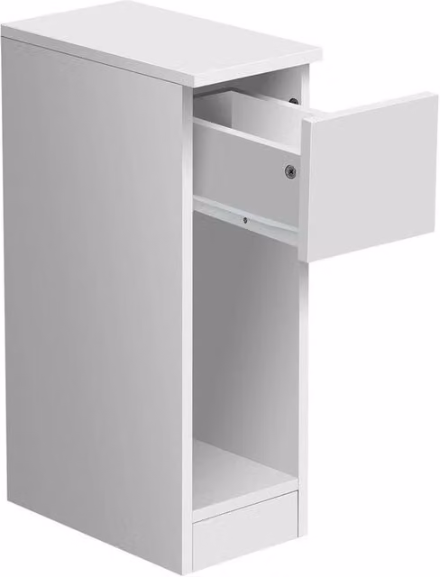 Kelvenix Small Freestanding Floor Storage Cabinet in White